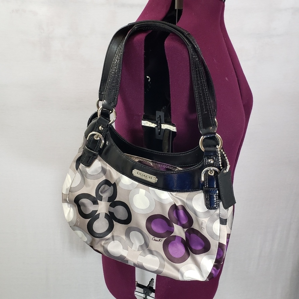 Coach shoulder bag Madison clover sateen